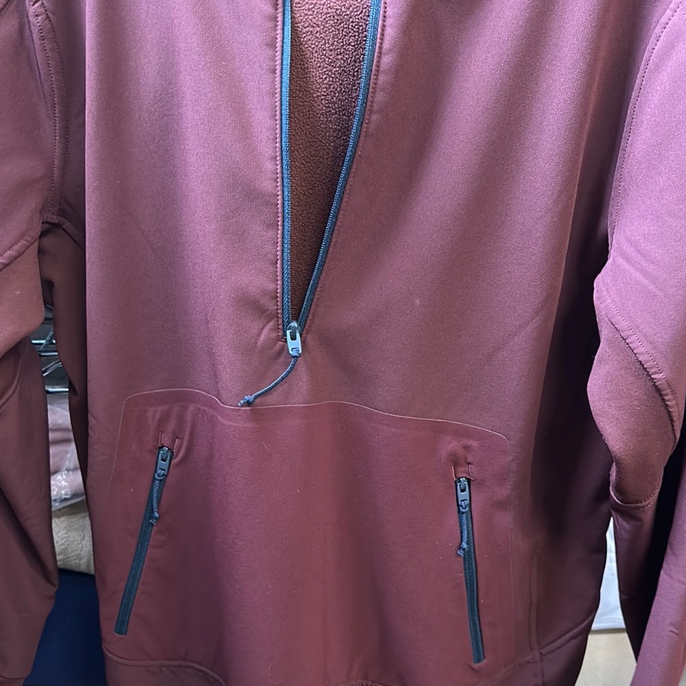 Maroon Quarter-Zip Pullover - image 3